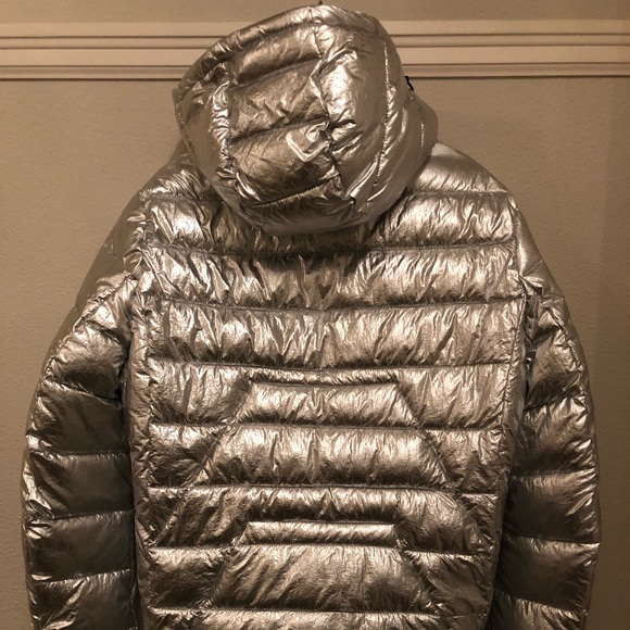 Calvin Klein Men’s Metallic Puffer Hoodie Jacket - Picture 3 of 4